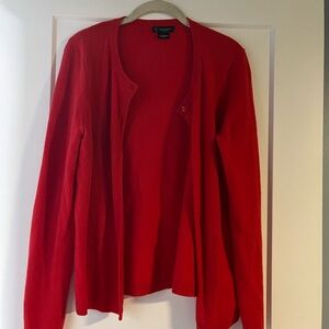 Bloomingdale's Vibrant Red Cashmere Sweater